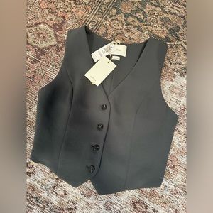 Wilfred Stucco vest NWT Size 2, coal grey